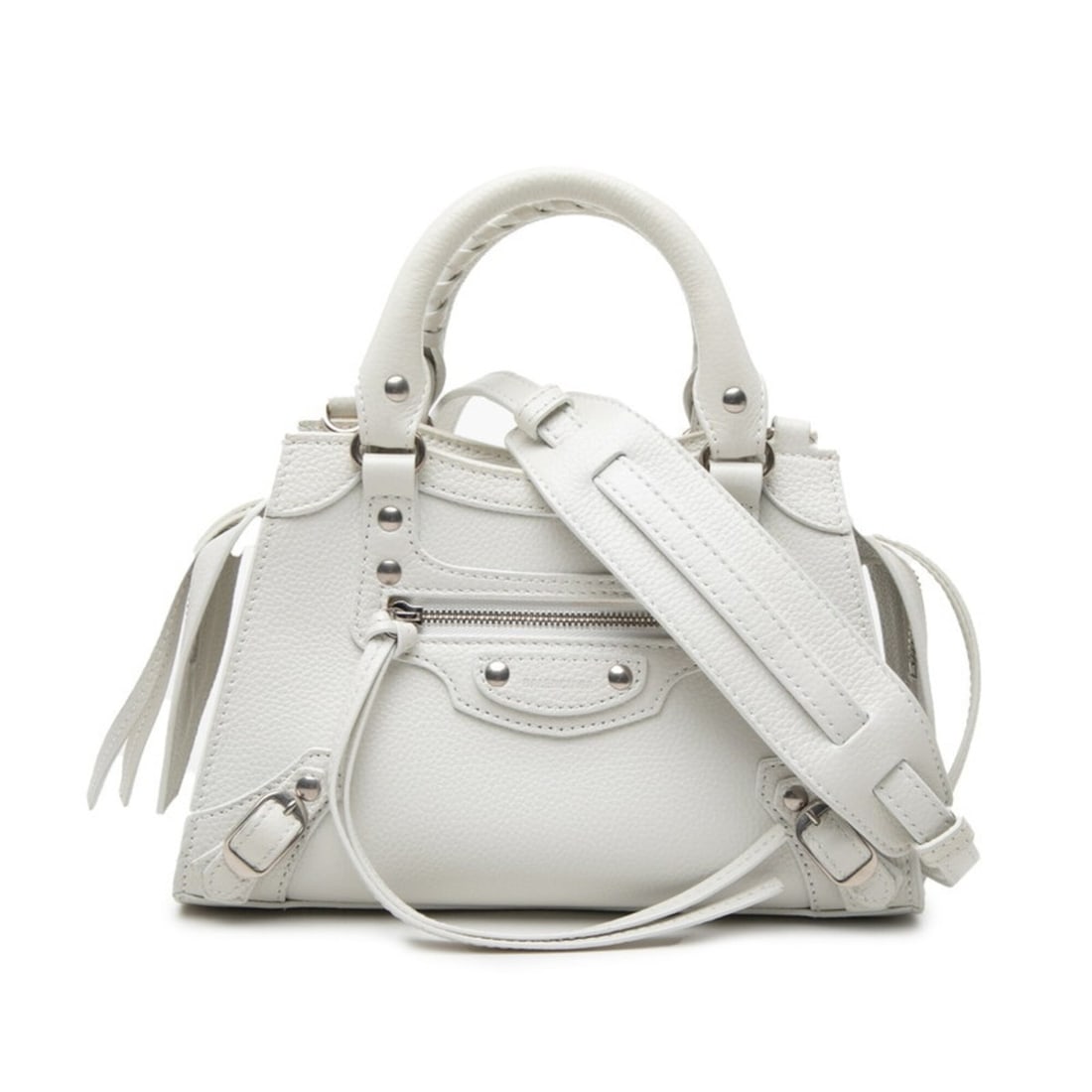 Balenciaga Neoclassic City Mini Handbag 2-Way Shoulder Bag 638524 White Leather Women's BALENCIAGA