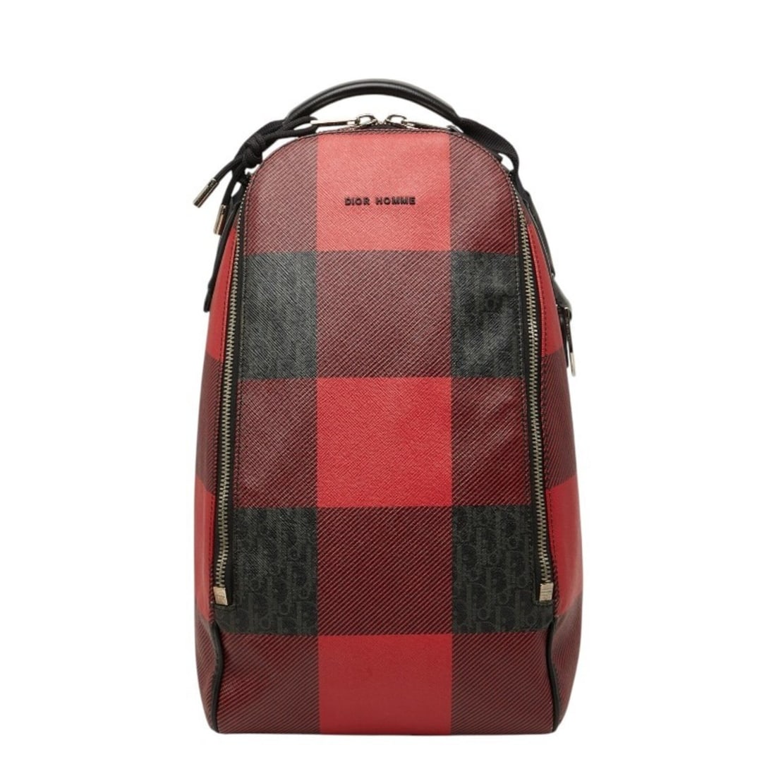 Dior Homme Check Body Bag Shoulder Red Black Leather Women's DIOR HOMME