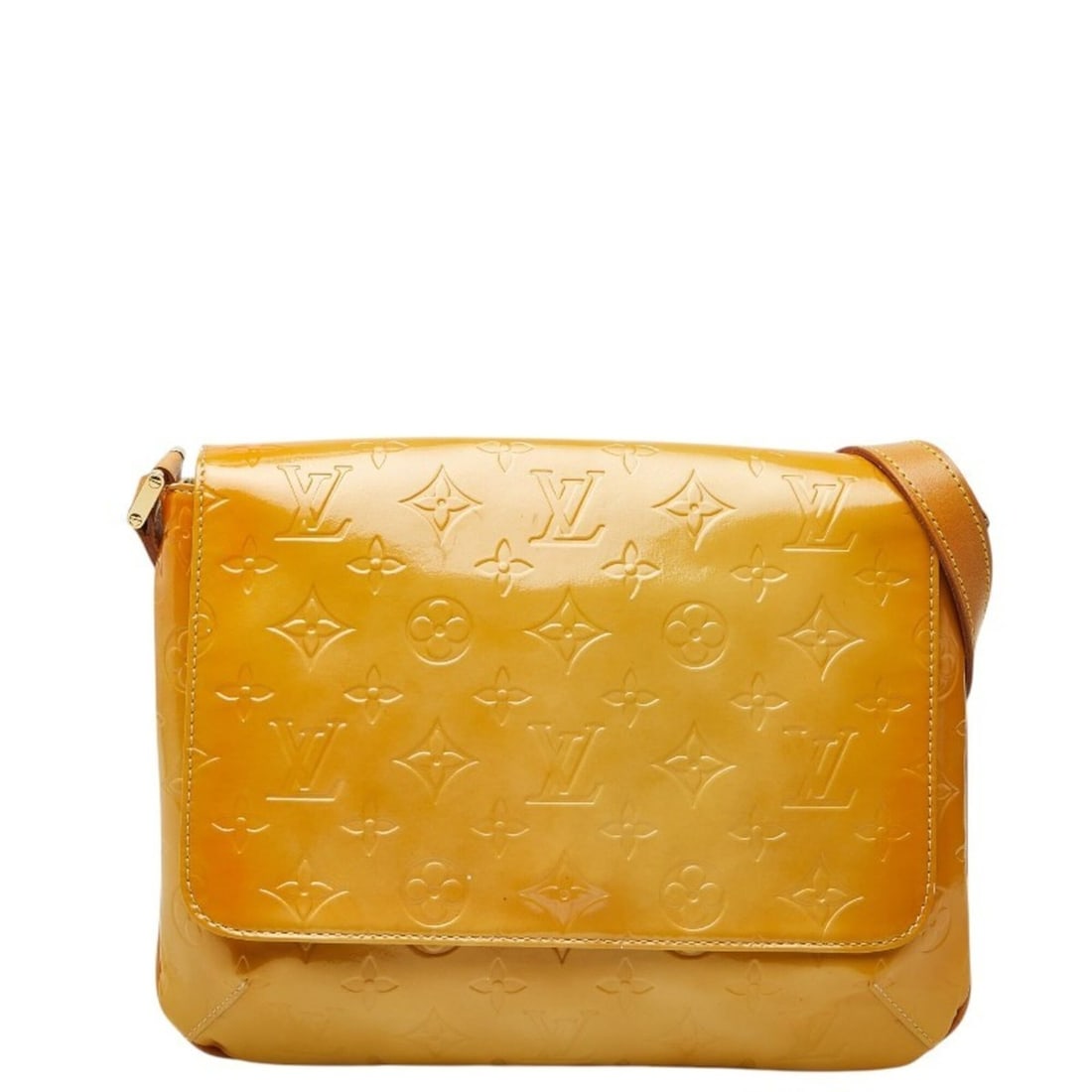 Louis Vuitton Monogram Vernis Thompson Street Shoulder Bag M91123 Jaune Yellow Patent Leather (1 of 20)