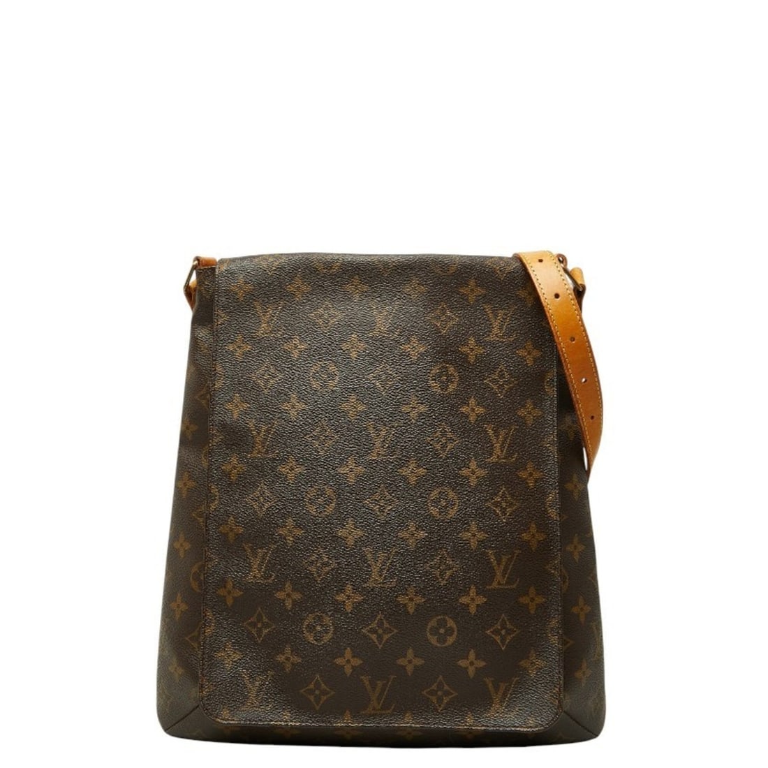Louis Vuitton Monogram Musette Crossbody Shoulder Bag M51256 Brown Leather Women's LOUIS VUITTON