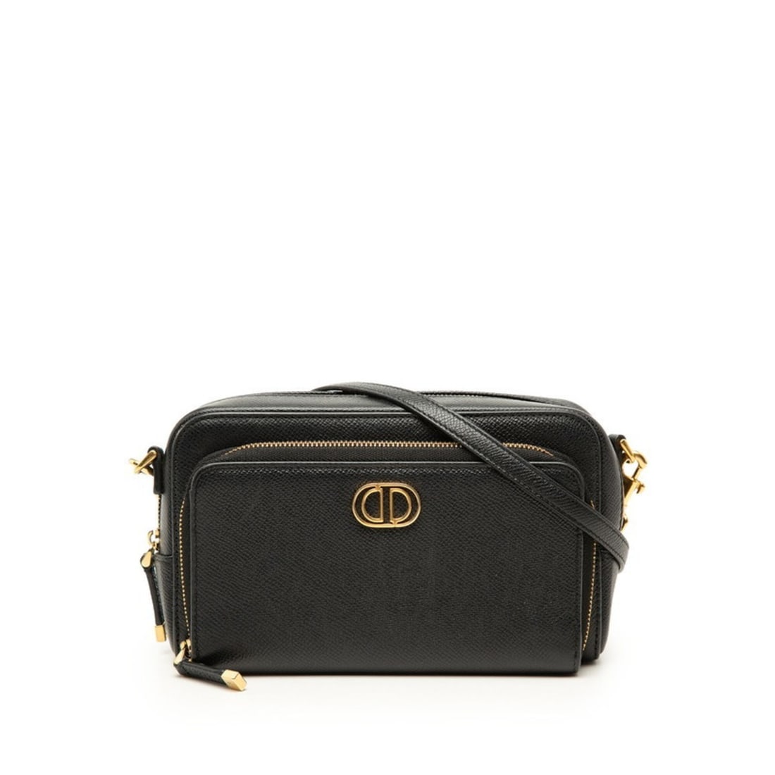 Christian Dior Dior Calo Double Pouch CD Logo Handbag Shoulder Bag 2WAY Black Leather Women's: --- Catalog ---Category: SizeSize (HxWxD): 11cm x 19cm x 6cm / 4.33'' x 7.48'' x 2.36''Category: DesignType: Handbag, Pouch, Shoulder bagColor: BlackGender: WomenMaterial: Leather Category: GeneralBra
