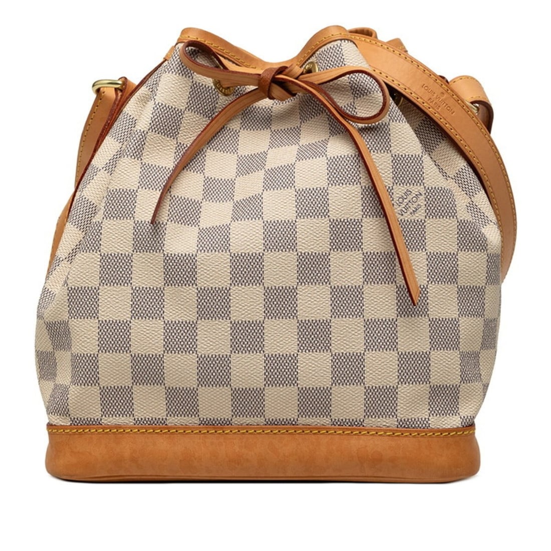 Louis Vuitton Damier Azur Noe BB Crossbody Shoulder Bag N41220 White Leather Women's LOUIS VUITTON