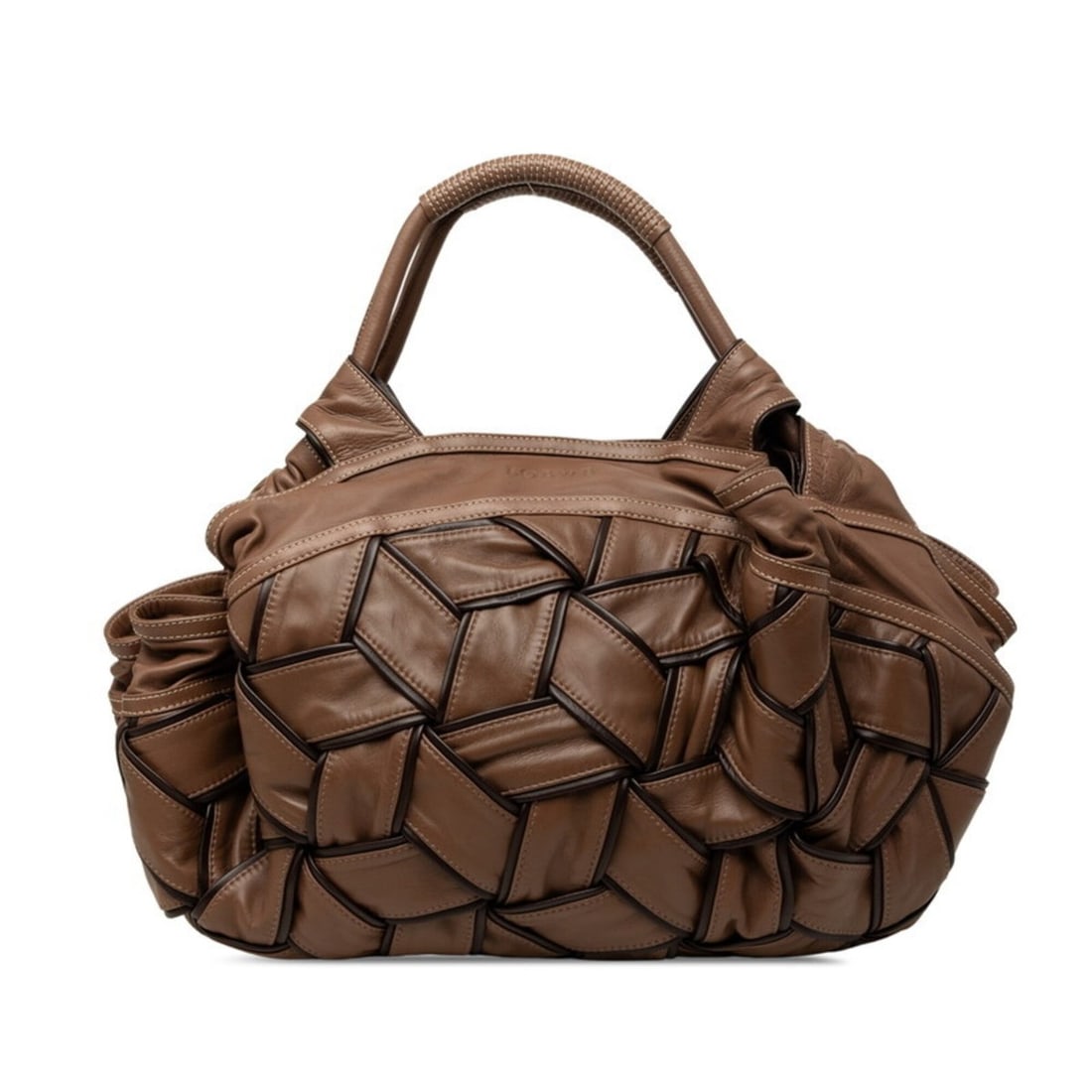 Loewe Anagram Nappa Aire Woven Tote Bag, Brown Leather, Women's LOEWE: --- Catalog ---Category: SizeSize (HxWxD): 34cm x 55cm x 13cm / 13.38'' x 21.65'' x 5.11''Category: DesignType: Tote bagColor: BrownGender: WomenClosure: MagnetMaterial: Leather Category: GeneralLine: