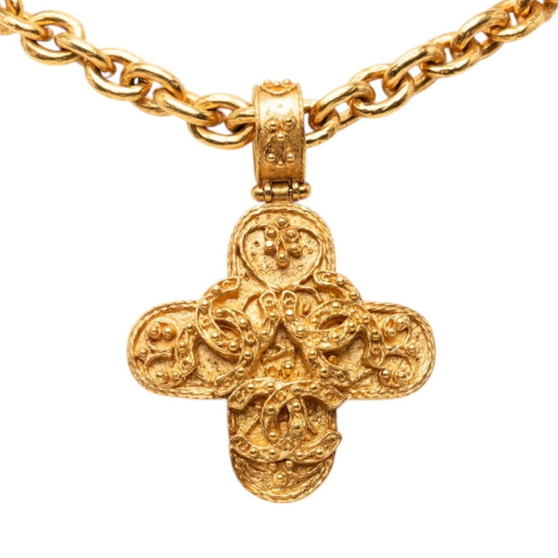 Chanel Coco Mark Vintage Chain Long Pendant Necklace 94A Gold Plated Women's CHANEL: --- Catalog ---Category: SizePendant Size: 68.4mm x 49.1mm / 2.69'' x 1.93''Neck Circumference: 90 cm / 35.43''Category: DesignColor: GoldGender: WomenNecklace Type: NecklaceCategory: GeneralBrand: Ch