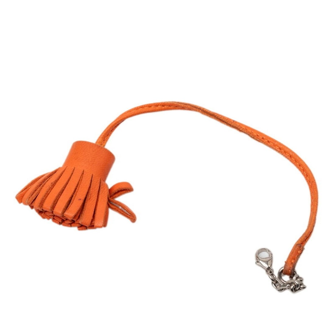 Hermes Carmenchita Pom Charm Orange Agneau Milo Women's HERMES