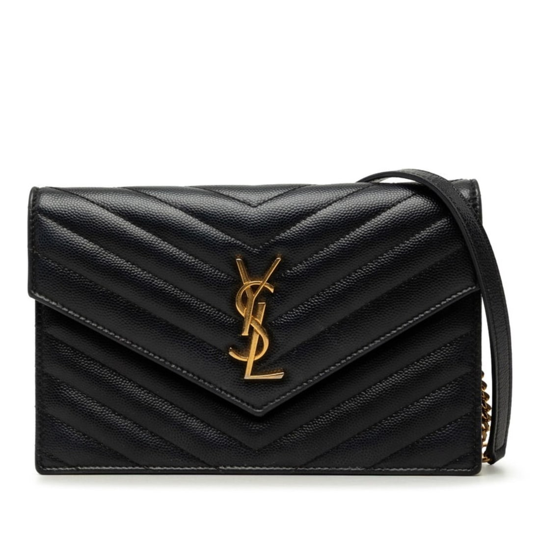 Saint Laurent Cassandra Envelope YSL Logo Crossbody Wallet Chain Shoulder Bag 393953 Navy Leather: --- Catalog ---Category: SizeSize (HxWxD): 12.5cm x 19cm x 4cm / 4.92'' x 7.48'' x 1.57''Category: DesignType: Shoulder bagColor: NavyGender: WomenMaterial: Leather Category: GeneralMPN: 393953Brand: