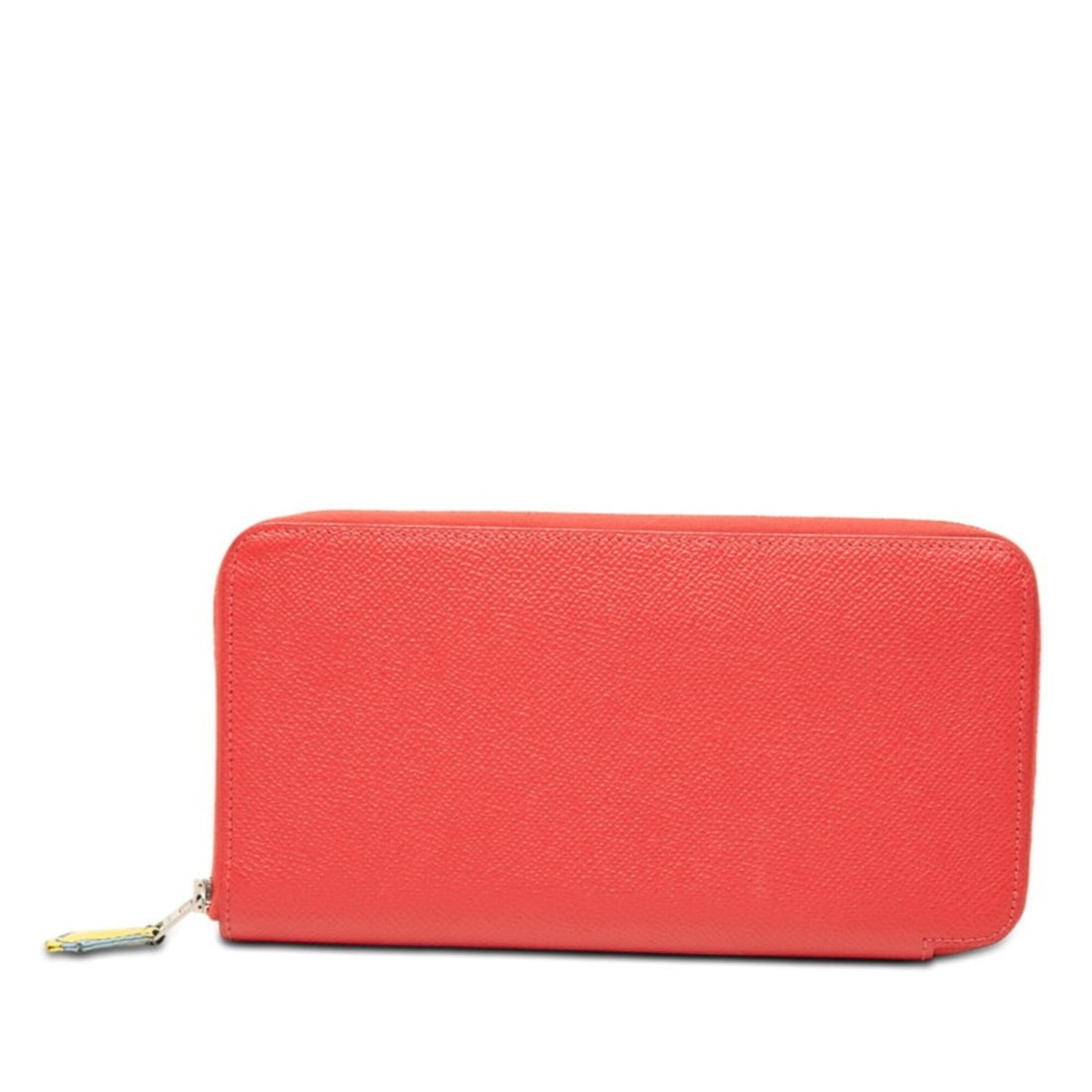 Hermes Azap Long Silk In J.METZ Les Sangles Suspender Belt Wallet Red Veau Epsom Leather Women's (1 of 10)