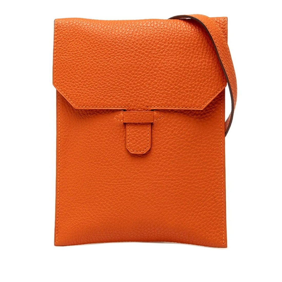 Hermes Amelie Crossbody Shoulder Bag, Orange Togo Leather, Women's