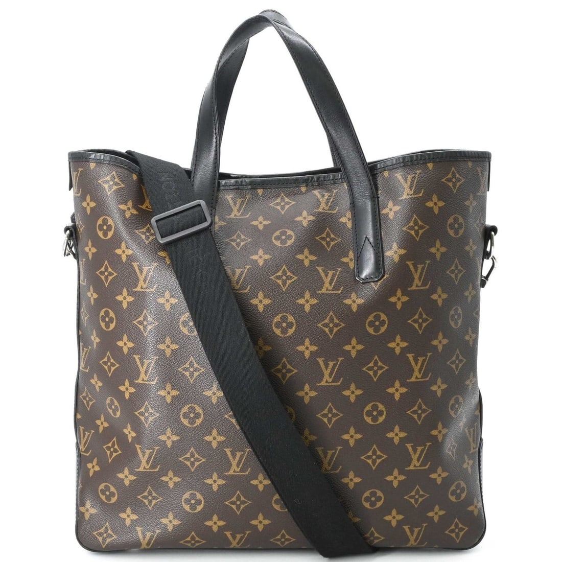LOUIS VUITTON Monogram Macassar Davis Tote Bag, Brown, Women's, M56708, with Shoulder Strap