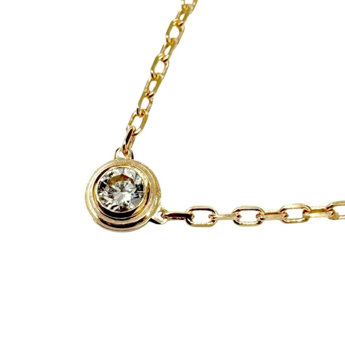 Cartier Damour Necklace, Small Model (SM), 18K Pink Gold (B7215800), Diamond, Men's/Women's. (1 of 19)