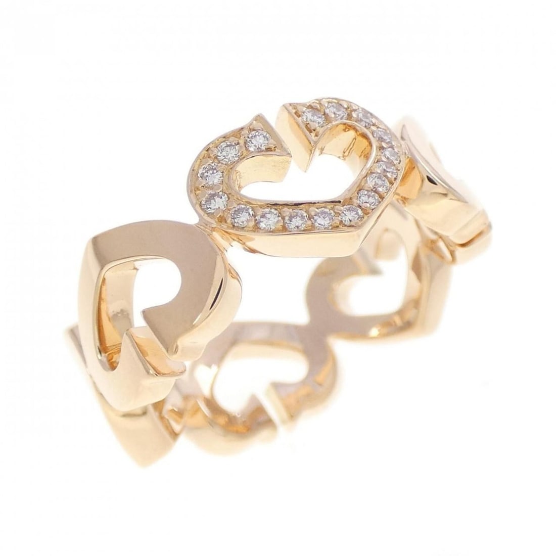 Cartier C Heart 1P Ring: --- Catalog ---Category: SizeUS Size: 5.5Brand Size: 50Category: DesignType: Band ringGender: WomenMaterial: Pink gold (18K)Category: GeneralMPN: B4041700Brand: Cartier--- Item List ---Section: