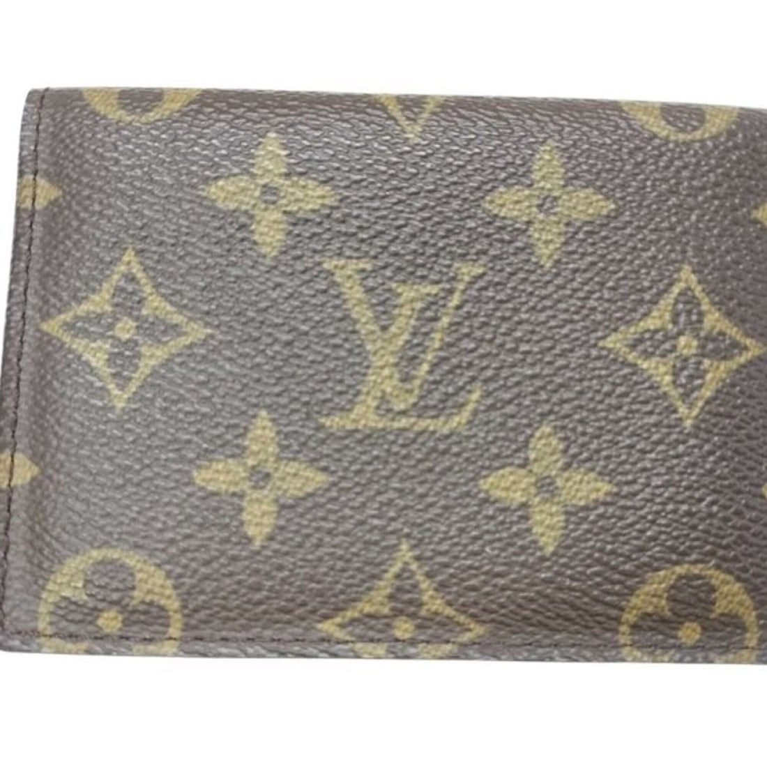 LOUIS VUITTON Business Card Holder/Card Case Porte 2 Cartes Vertical M60533 Brown Monogram