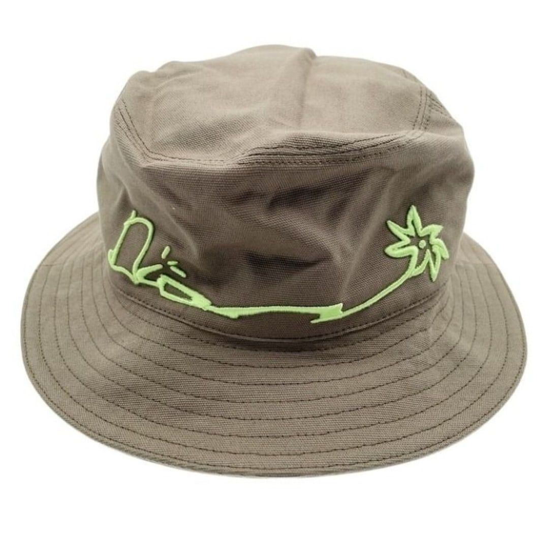 DIOR HOMME Cactus Jack Bucket Hat, Khaki, Cotton/Rayon, Men's/Women's.