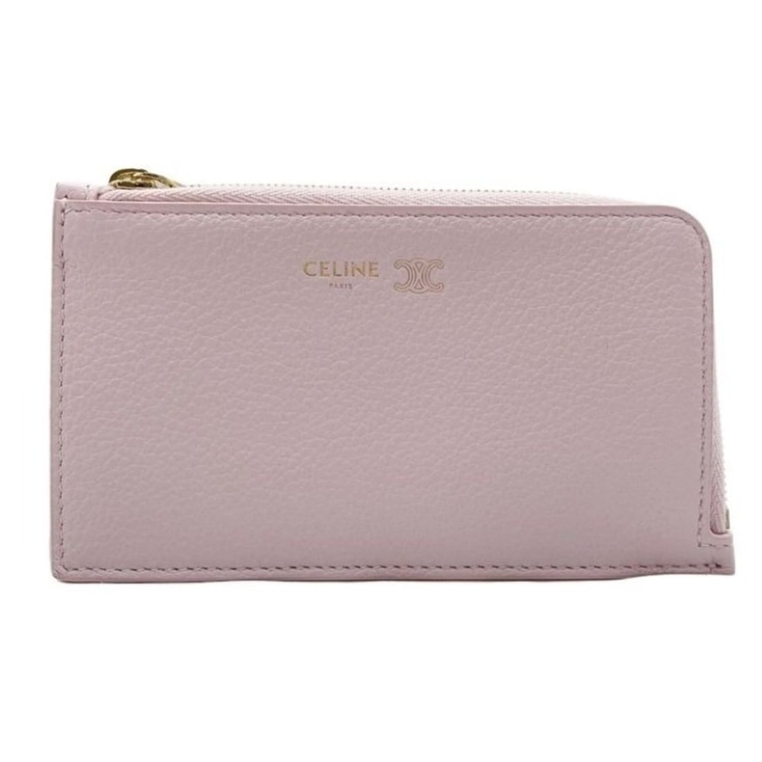 CELINE Wallet/Coin Case/Coin Card Holder L10082O54 Pink Leather Women's