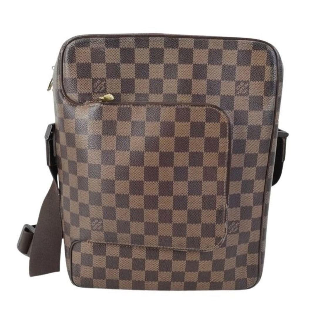 LOUIS VUITTON Olaf GM Shoulder Bag N41440 Ebene Damier Men's