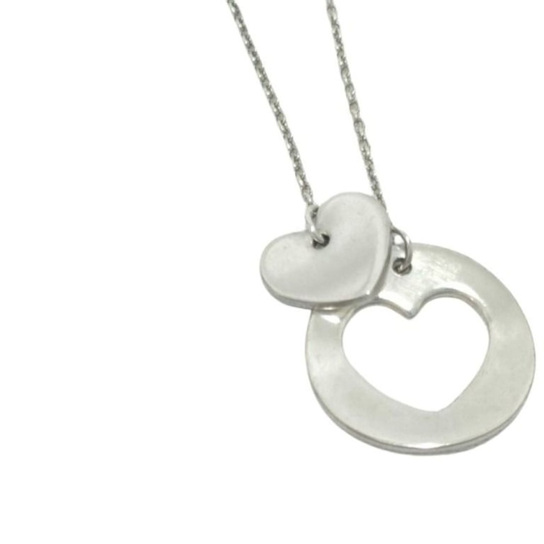 Tiffany & Co. Stencil Heart Necklace, SV925, Women's
