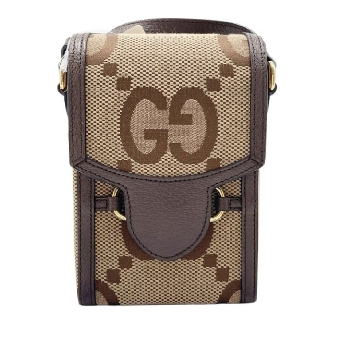 GUCCI Jumbo GG Shoulder Bag 625615 Brown Beige Canvas Leather Men's Women's Horsebit: --- Catalog ---Category: SizeSize (HxWxD): 17cm x 11cm x 4.5cm / 6.69'' x 4.33'' x 1.77''Category: DesignType: Shoulder bagColor: Beige, BrownGender: Men,WomenMaterial: Canvas Category: GeneralMPN: 62