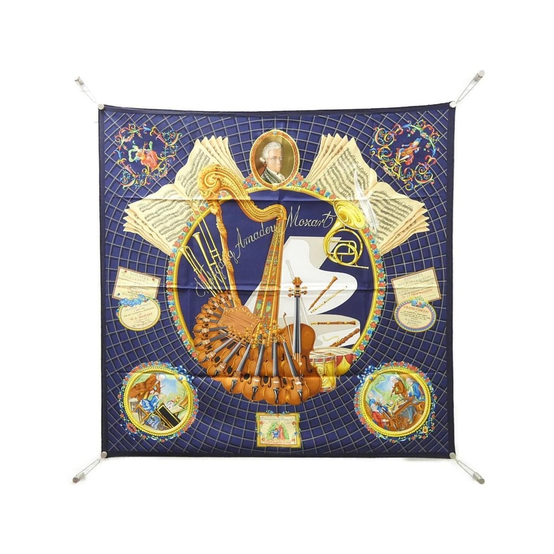 Hermes Wolfgang Amadeus Mozart Carre Scarf Muffler