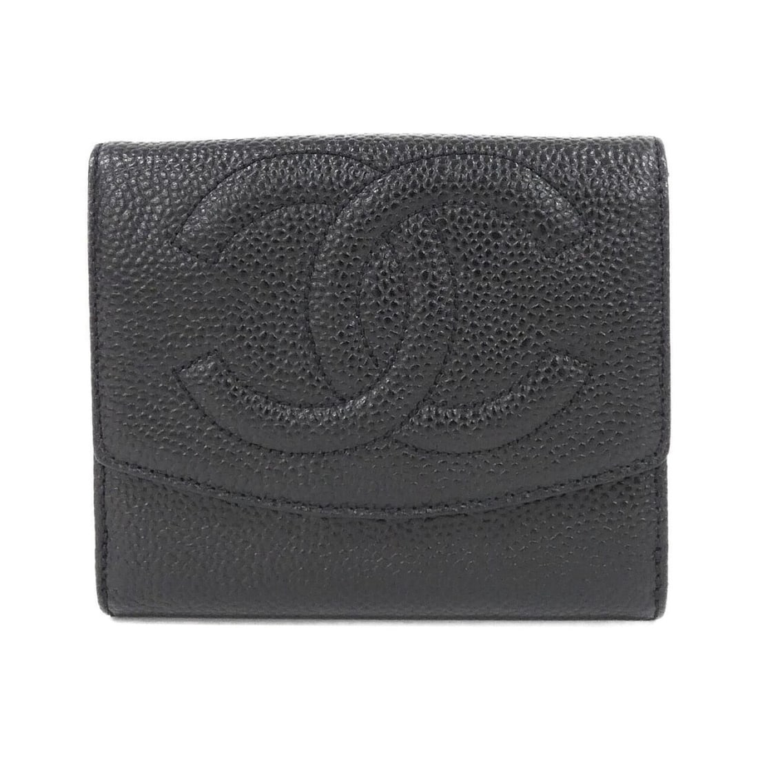 Chanel Timeless CC Line 01427 Wallet: --- Catalog ---Category: SizeSize (HxWxD): 10cm x 12cm x 2cm / 3.93'' x 4.72'' x 0.78''Category: DesignType: Wallet (bi-fold)Color: BlackMaterial: Grained Calfskin Category: GeneralBrand: Chanel---