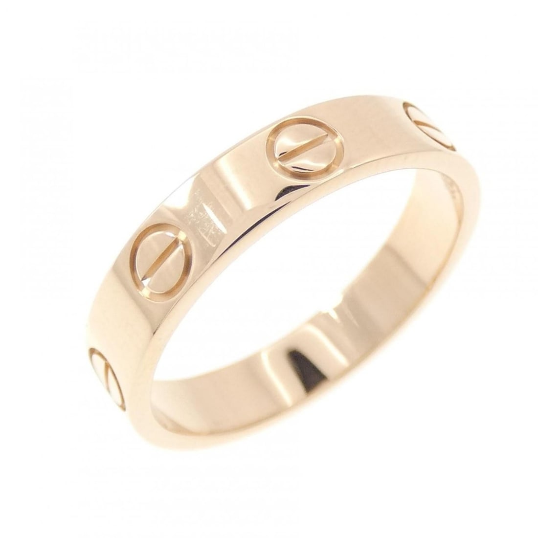 Cartier Mini Love Ring: --- Catalog ---Category: SizeUS Size: 5Brand Size: 49Category: DesignType: Band ringColor: Pink goldGender: WomenMaterial: Pink gold (18K)Category: GeneralBrand: Cartier--- Item List ---Section: