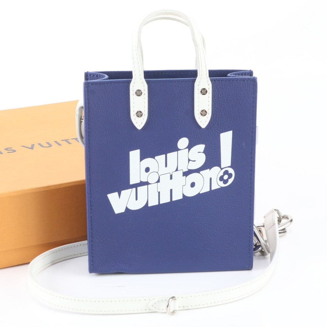 Louis Vuitton Everyday LV Sac Plat XS M80841 Leather 2-Way Shoulder Bag for Women (1 of 10)