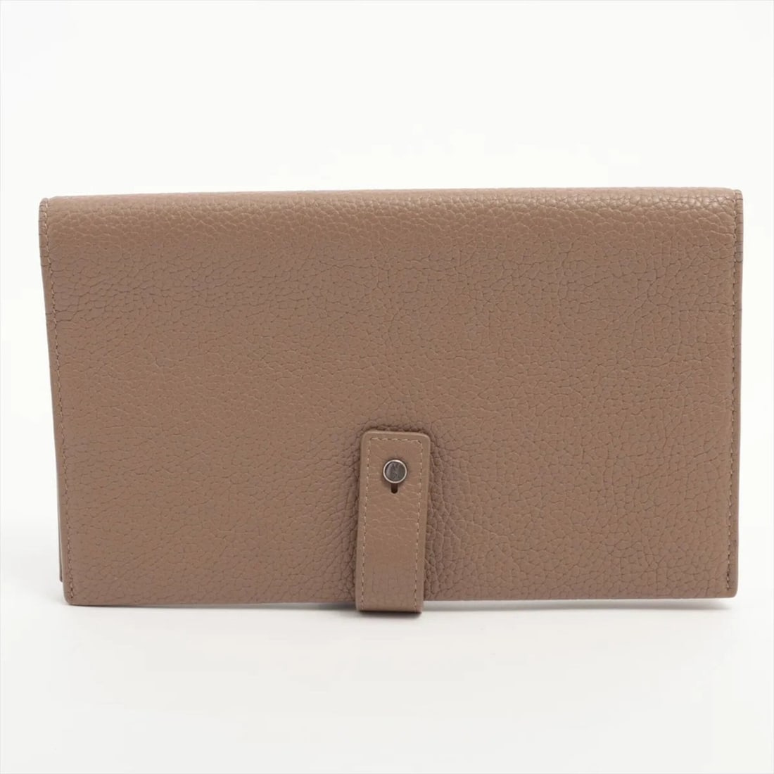Yves Saint Laurent Saint Laurent Paris Leather Long Wallet, Bi-fold Round Zipper, Brand Name,