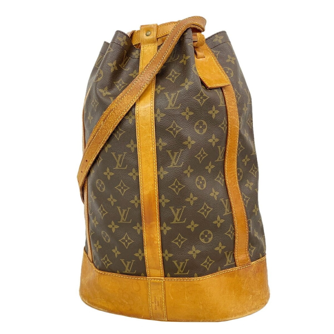 Louis Vuitton Monogram Randonee GM Shoulder Bag M42244 Brown Women's