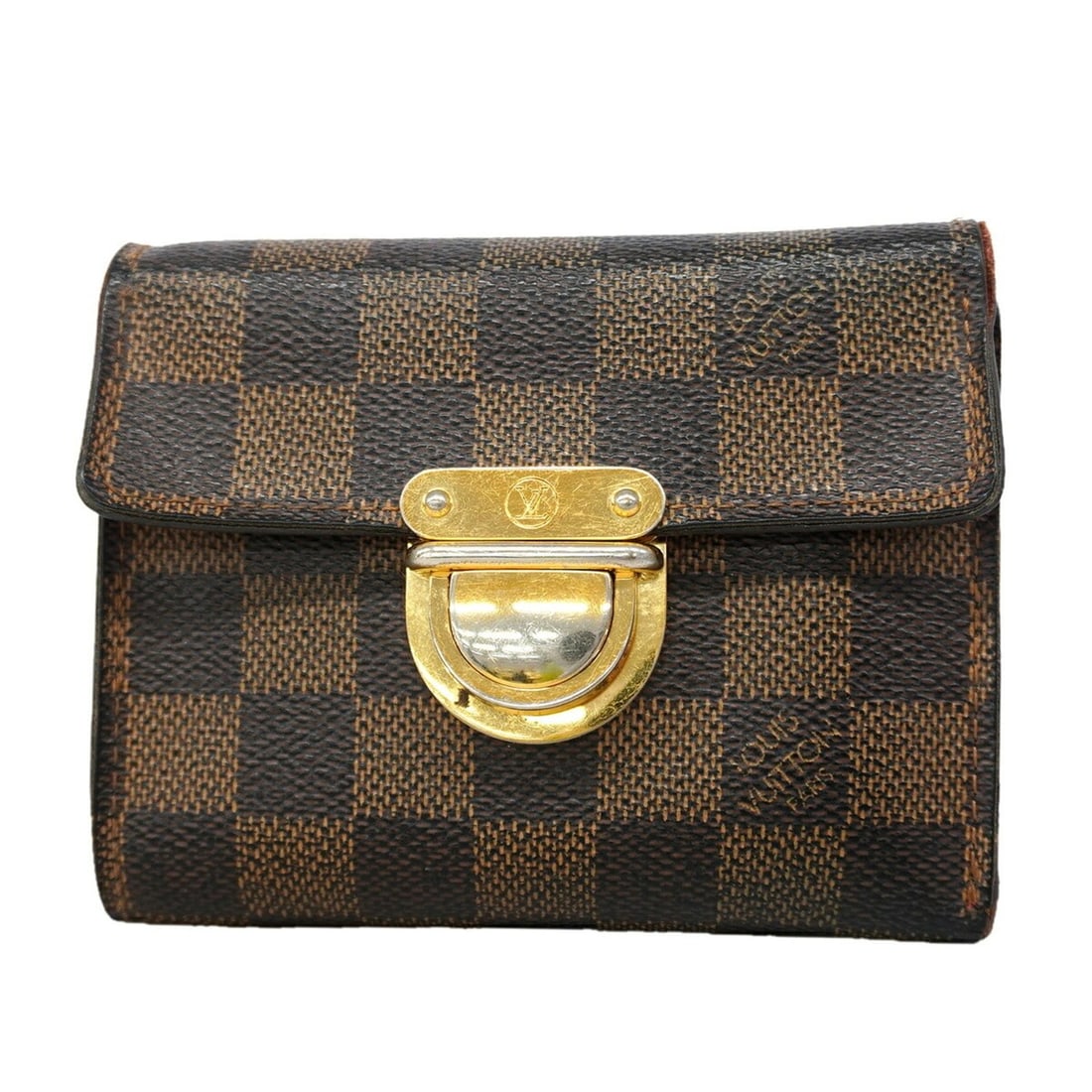 Louis Vuitton Tri-fold Wallet Damier Portefeuille Koala N60005 Ebene Ladies