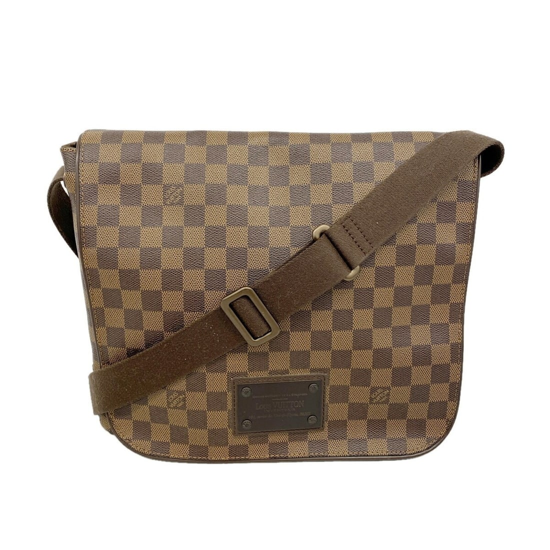 Louis Vuitton Damier Brooklyn MM Shoulder Bag N51211 Ebene Men's