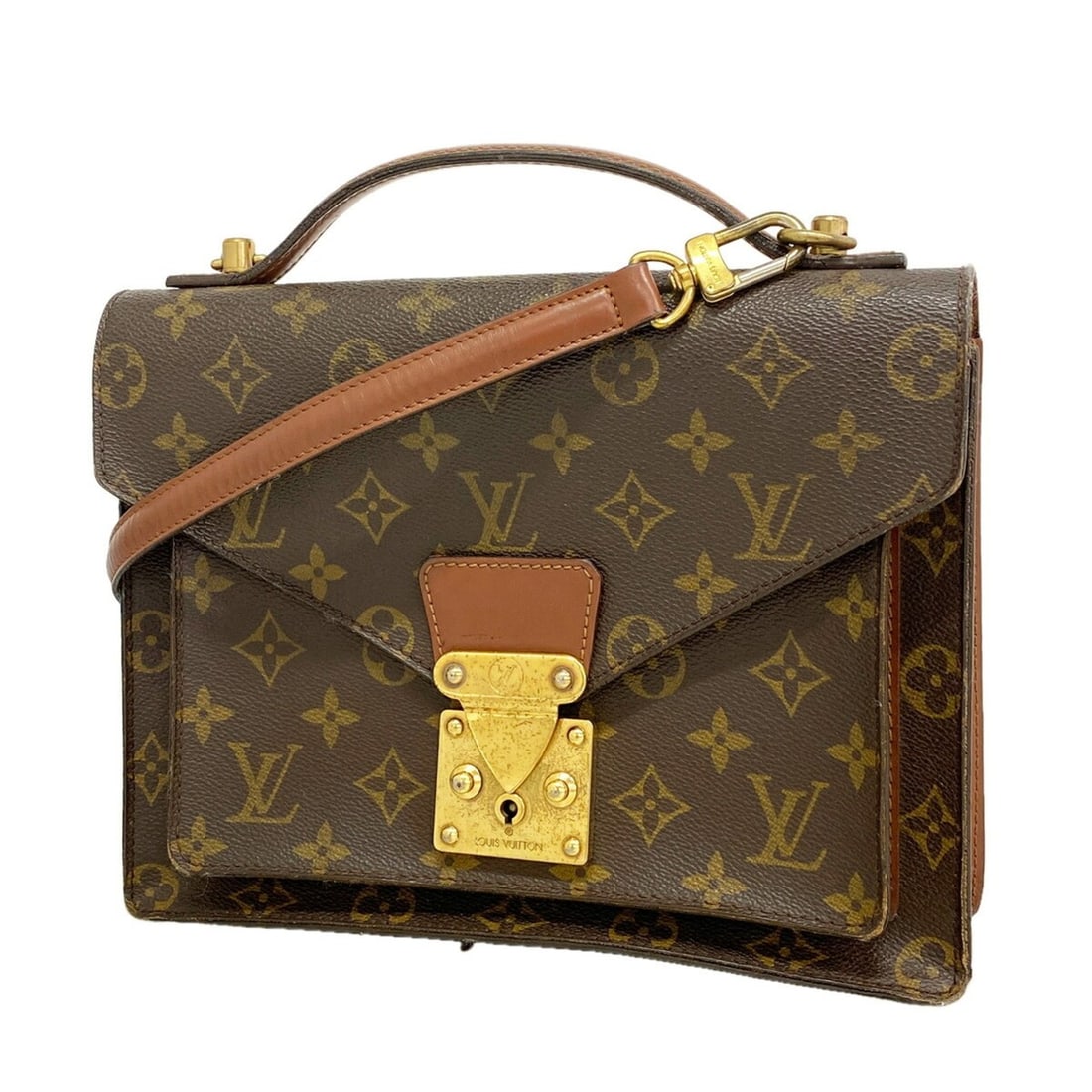 Louis Vuitton Monogram Monceau 26 Handbag M51187 Brown 2-way bag for women