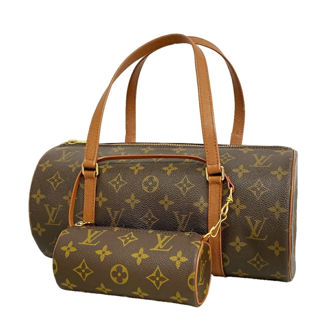 Louis Vuitton Monogram Papillon 30 Handbag M51385 Brown Women's