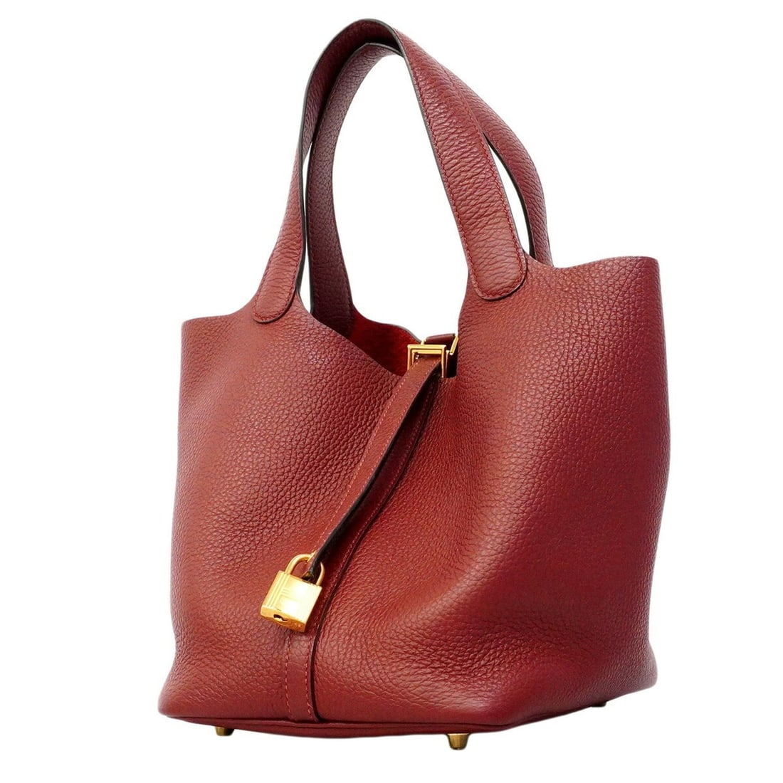 Hermes Picotin Lock MM handbag, Taurillon Clemence leather, Rouge H, B stamp, women's, P3084645: --- Catalog ---Category: SizeSize (HxWxD): 21.5cm x 18.5cm x 22cm / 8.46'' x 7.28'' x 8.66''Category: DesignType: HandbagColor: Rouge HGender: WomenMaterial: Taurillon clemence leather Category: Gener
