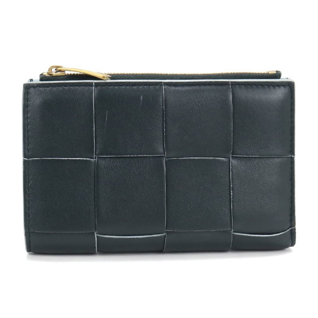 BOTTEGA VENETA Bottega Veneta Bi-fold Wallet 750262 Medium Maxi Intrecciato Men's Women's Green