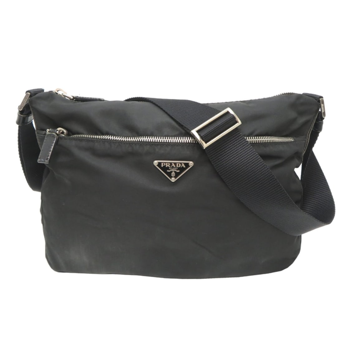 Prada Women's/Men's Shoulder Bag BT0501 Nylon Black