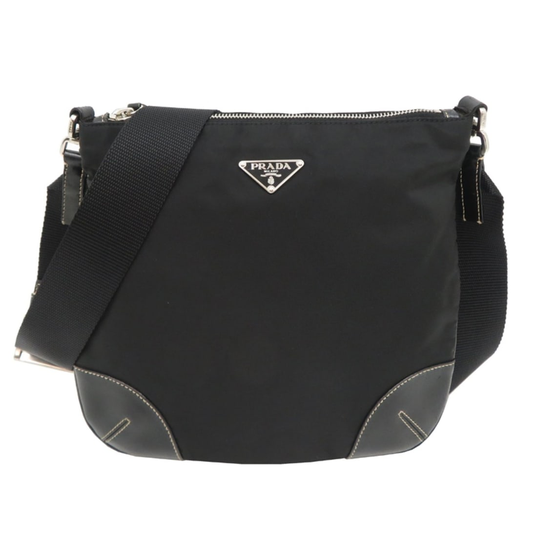 Prada Women's Shoulder Bag, Nylon, Black