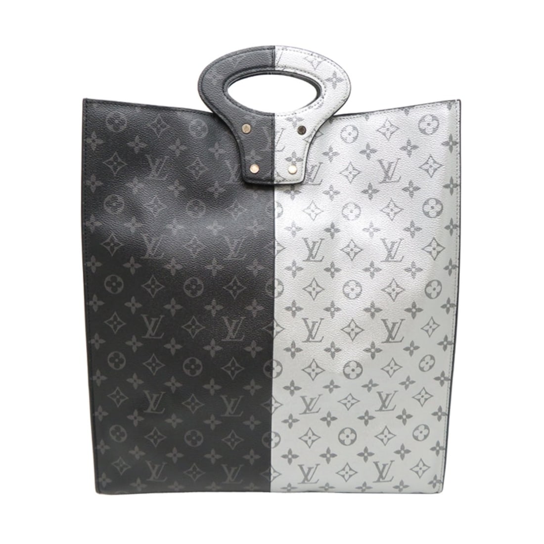 Louis Vuitton Split Tote Women's/Men's Bag M43816 (Discontinued) Monogram Eclipse Black