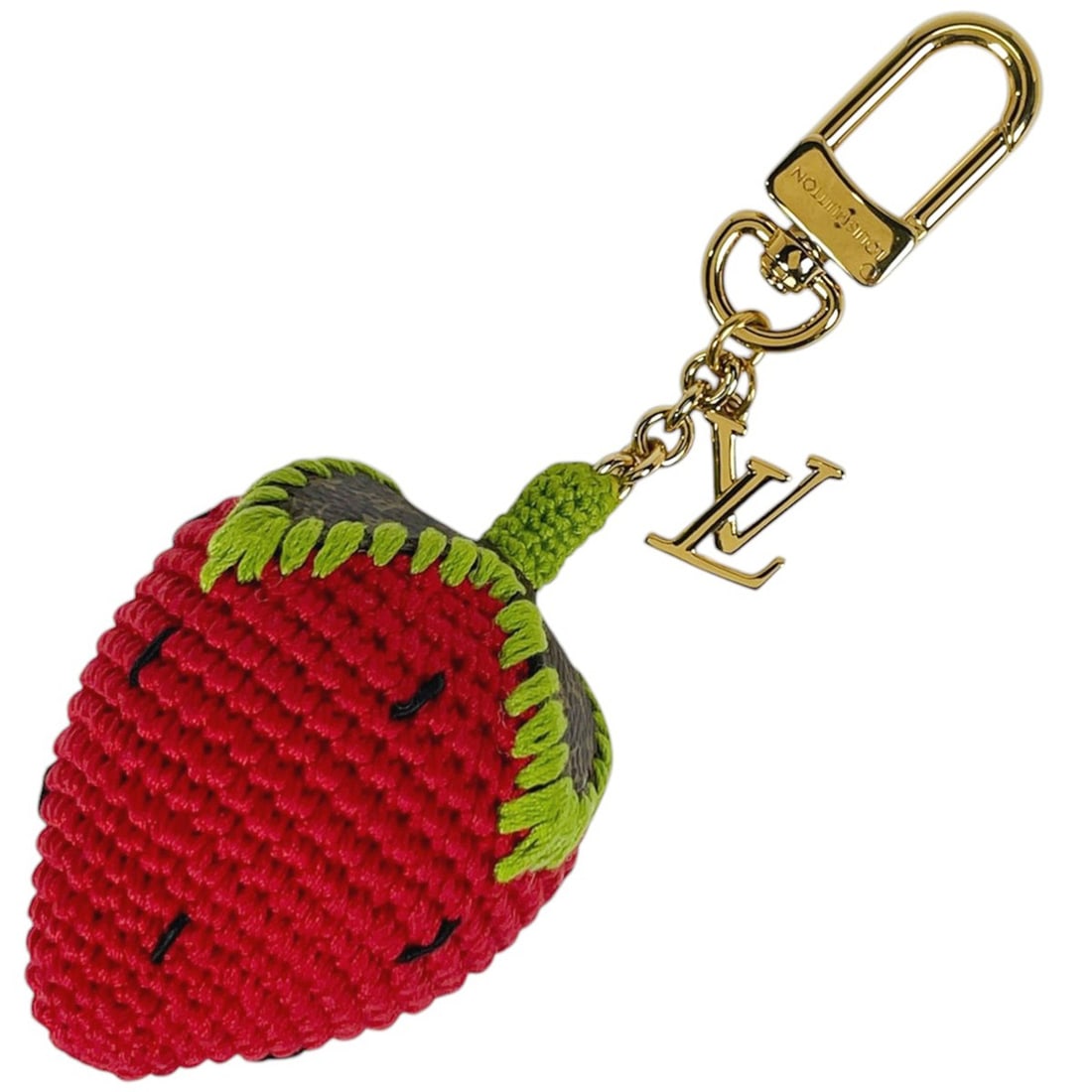 Louis Vuitton Bag Charm, Very Licious Crochet Cotton Monogram GP Red M02583, Women's (1 of 17)