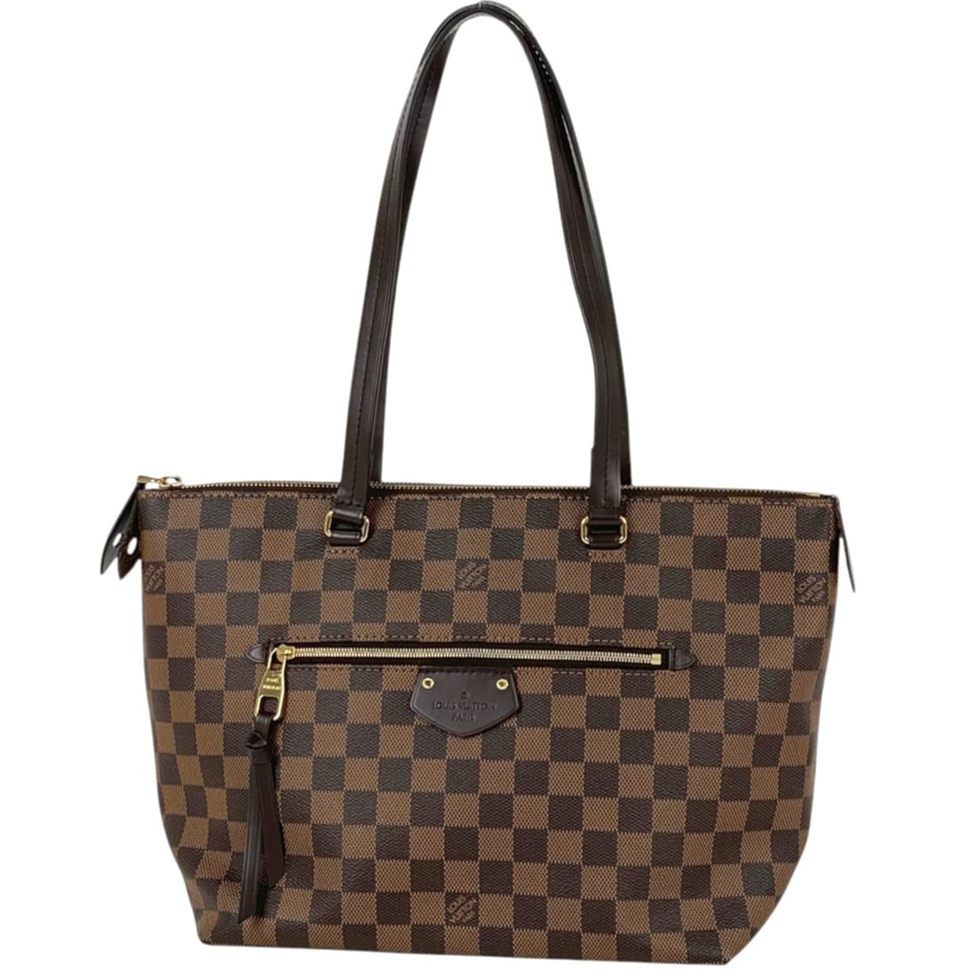 Louis Vuitton Iena PM Tote Bag, Damier Brown, N41012, Women's