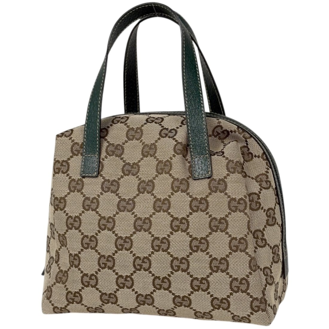 Gucci GUCCI handbag, GG pattern, canvas, beige and green, 124542, women's.