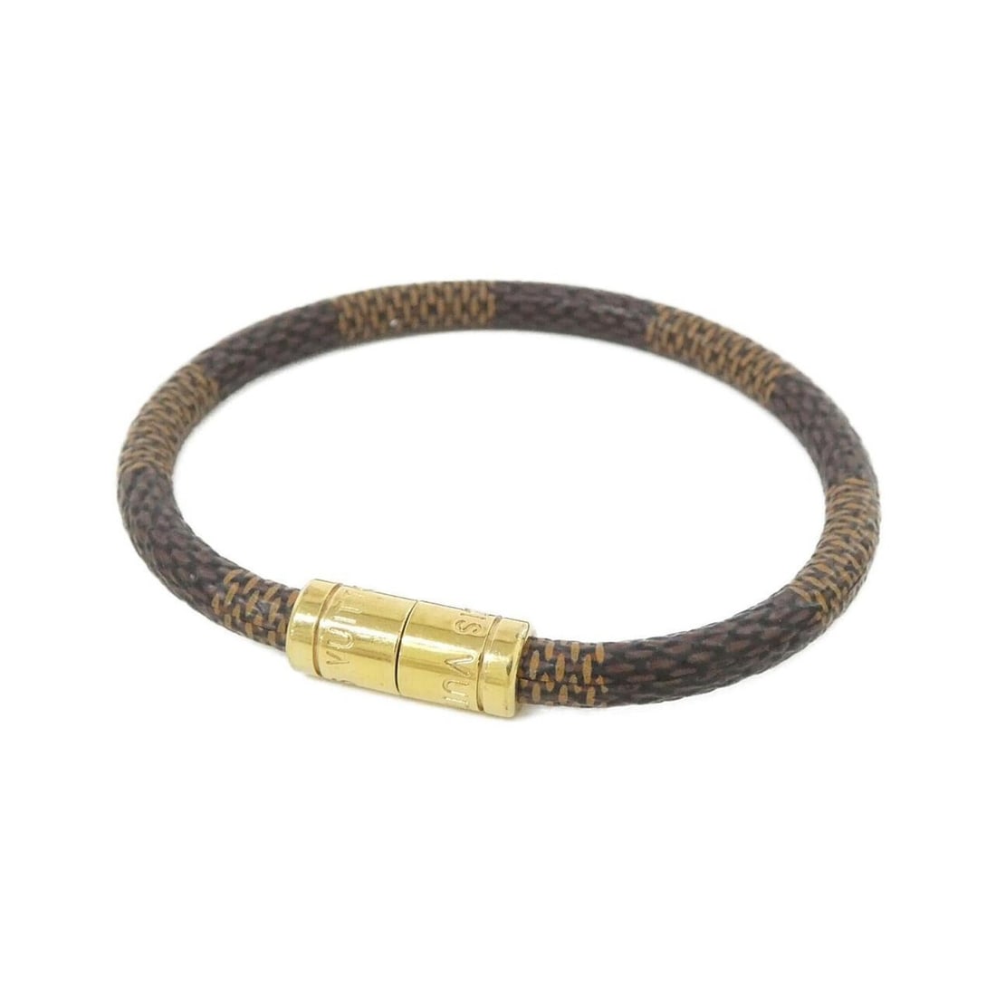 Louis Vuitton Damier Bracelet Keep It M6608F: --- Catalog ---Category: SizeLength: 16cm / 6.29''Category: DesignType: Charm braceletColor: EbeneGender: WomenMaterial: CanvasCategory: GeneralMPN: M6608FBrand: Louis Vuitton--- Item List