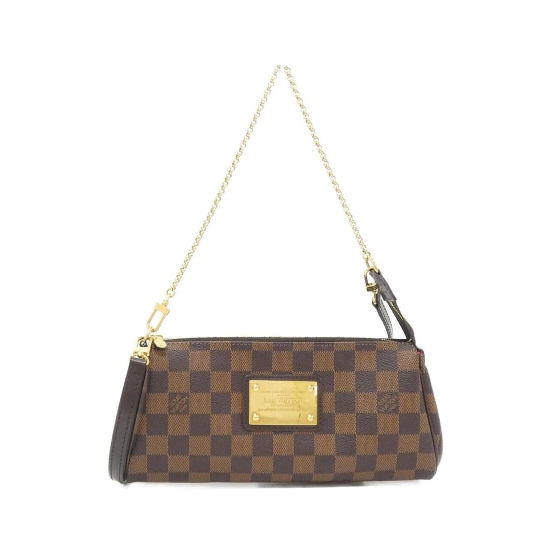 Louis Vuitton Damier Eva N55213 Shoulder Bag: --- Catalog ---Category: DesignType: Shoulder bagColor: EbeneGender: WomenMaterial: Coated canvas Hardware Color: GoldCategory: GeneralMPN: N55213Brand: Louis Vuitton--- Item List ---Section: