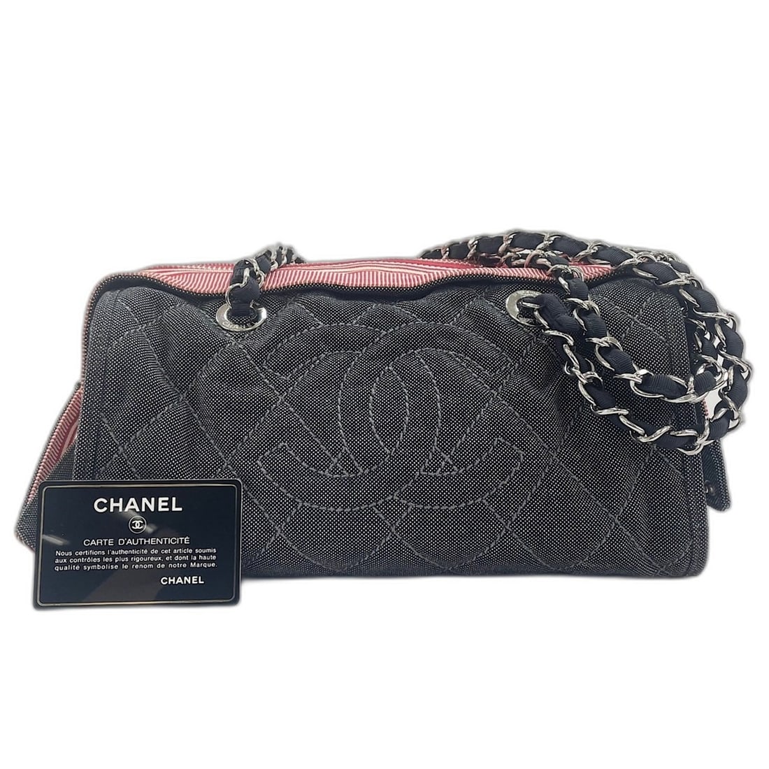 Chanel Cruise Line Shoulder Bag, Navy