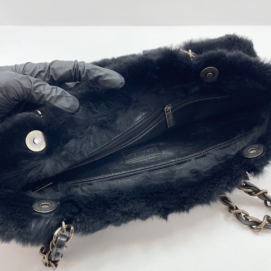 CHANEL Shoulder Bag, Black - 13
