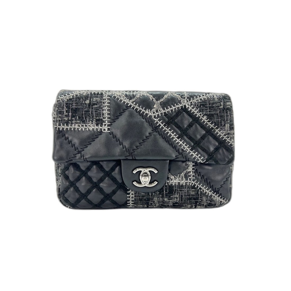 CHANEL Patchwork Shoulder Bag, Black - 2