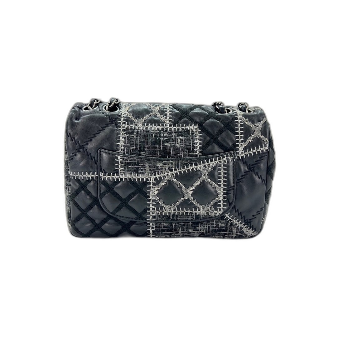CHANEL Patchwork Shoulder Bag, Black - 3