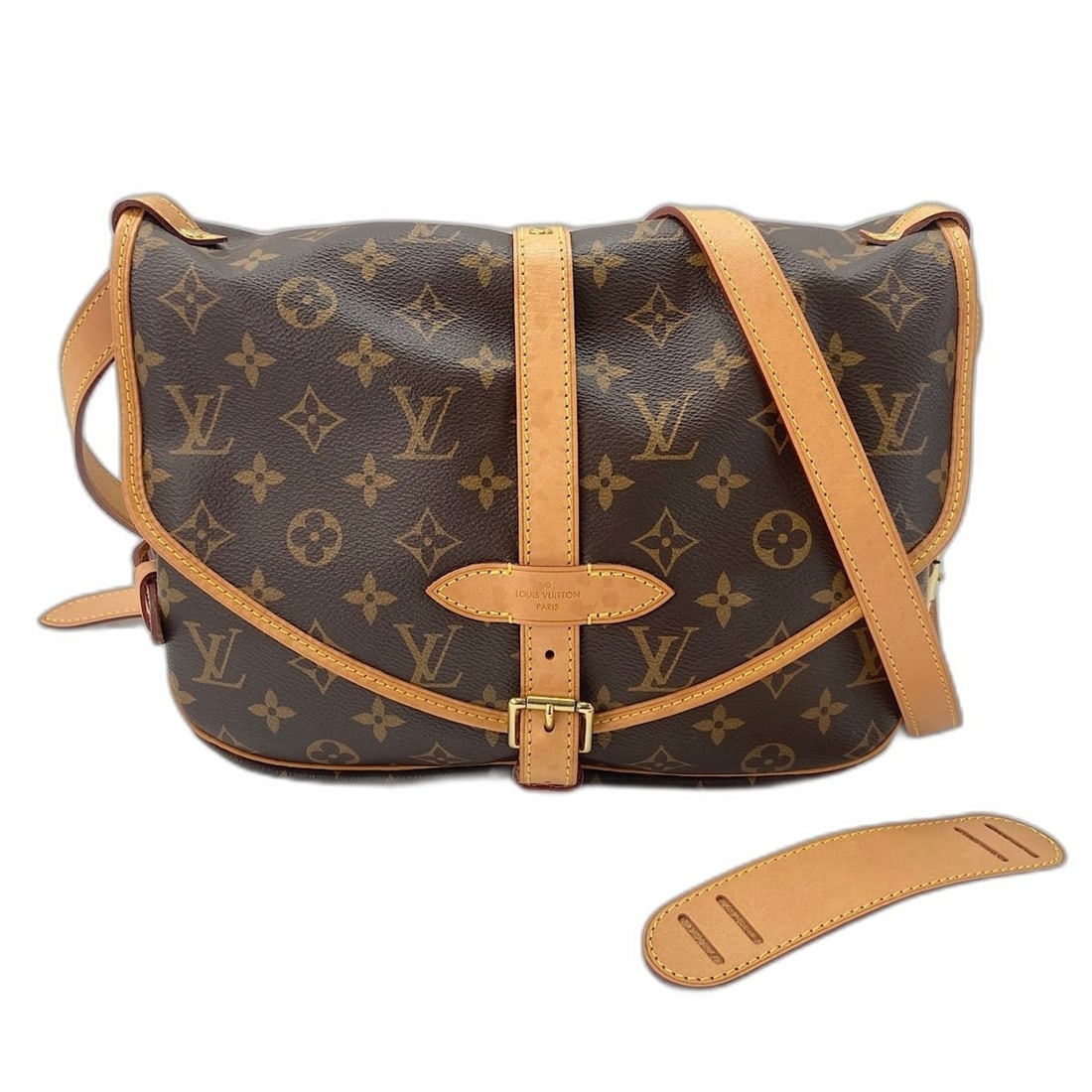 LOUIS VUITTON Saumur 30 Shoulder Bag, Brown