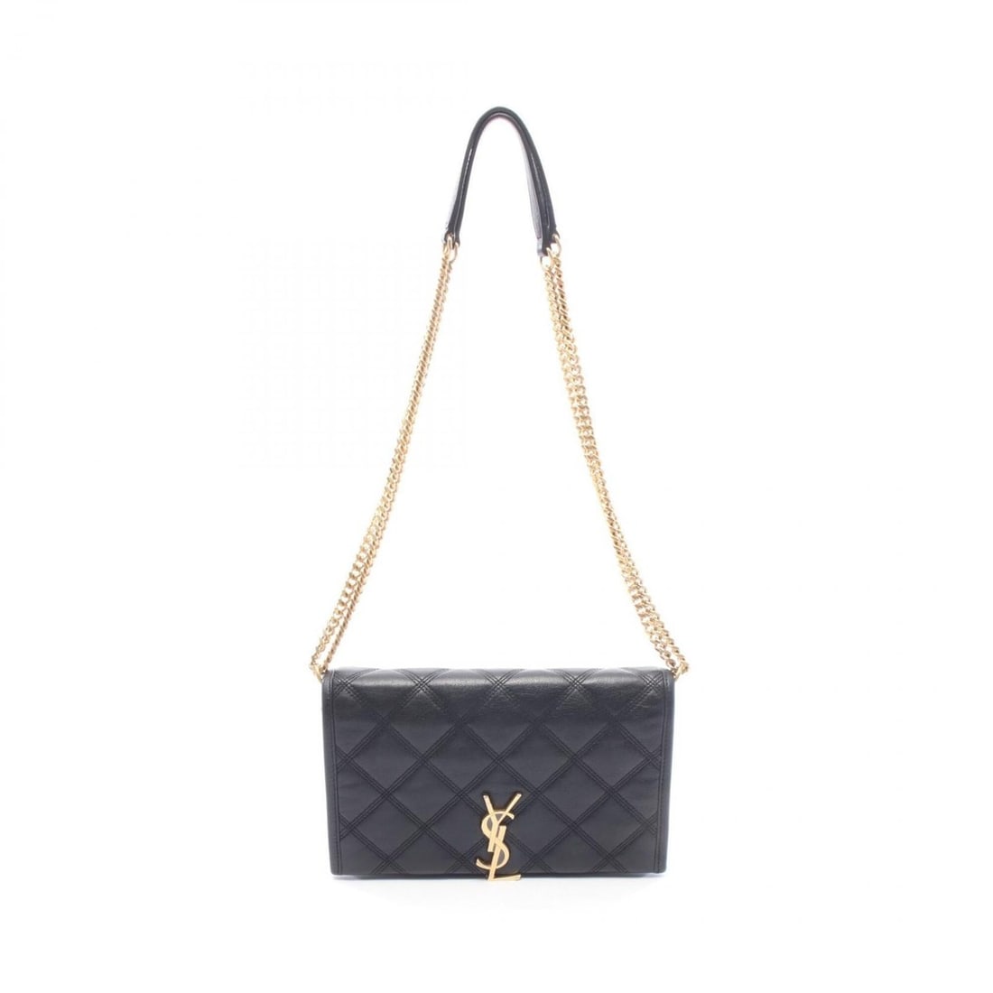 Yves Saint Laurent Saint Laurent Paris Becky Shoulder Bag/Handbag, Leather, Women's, Black, 585031