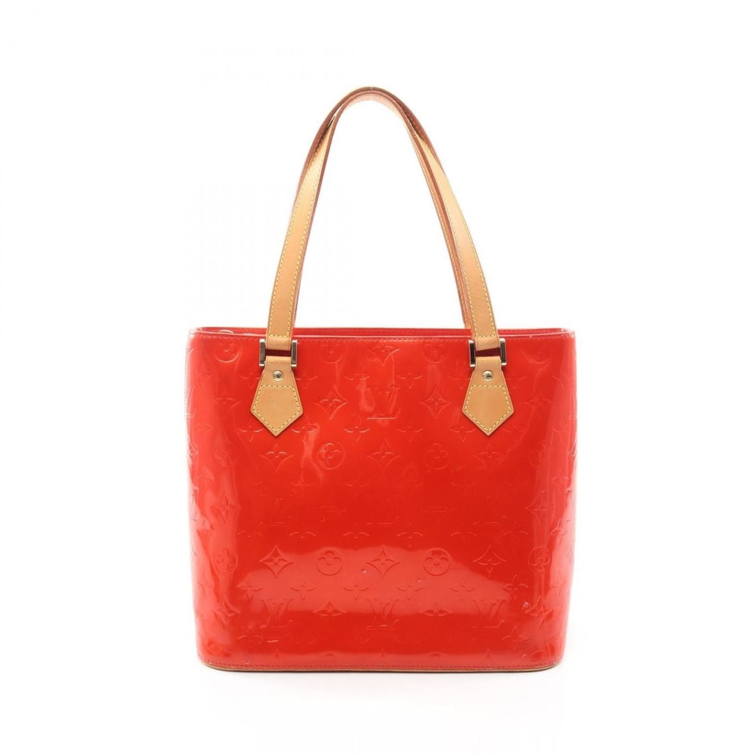 Louis Vuitton Houston Monogram Vernis Rouge Handbag, Leather, Women's, Red, M91092