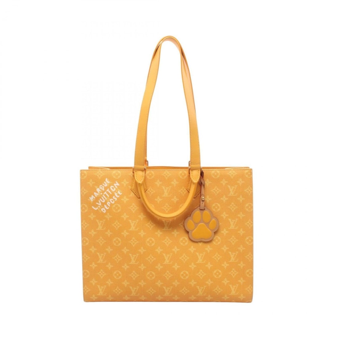 Louis Vuitton Sac Plat 24H Tote Bag Handbag, Coated Canvas and Leather, Monogram Heritage, Men's,
