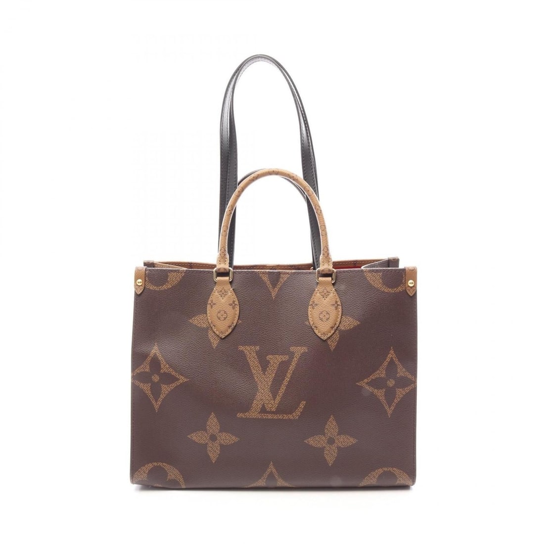 Louis Vuitton OnTheGo MM Monogram Giant Reverse Tote Bag Handbag, Coated Canvas Leather, Women's,